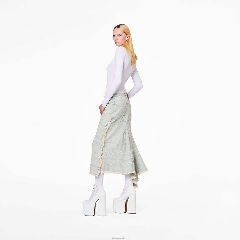 Marc Jacobs VBN8X475 džínsová sukňa s monogramom