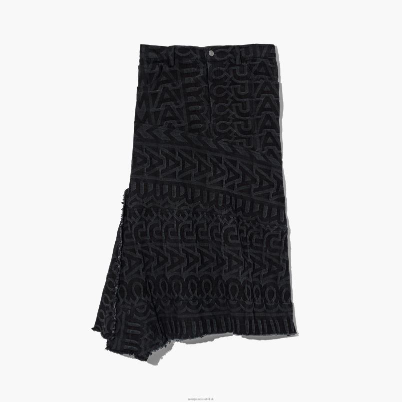 Marc Jacobs VBN8X492 džínsová sukňa s monogramom
