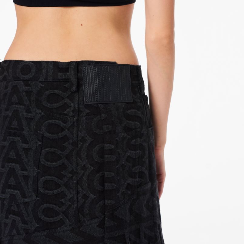 Marc Jacobs VBN8X492 džínsová sukňa s monogramom