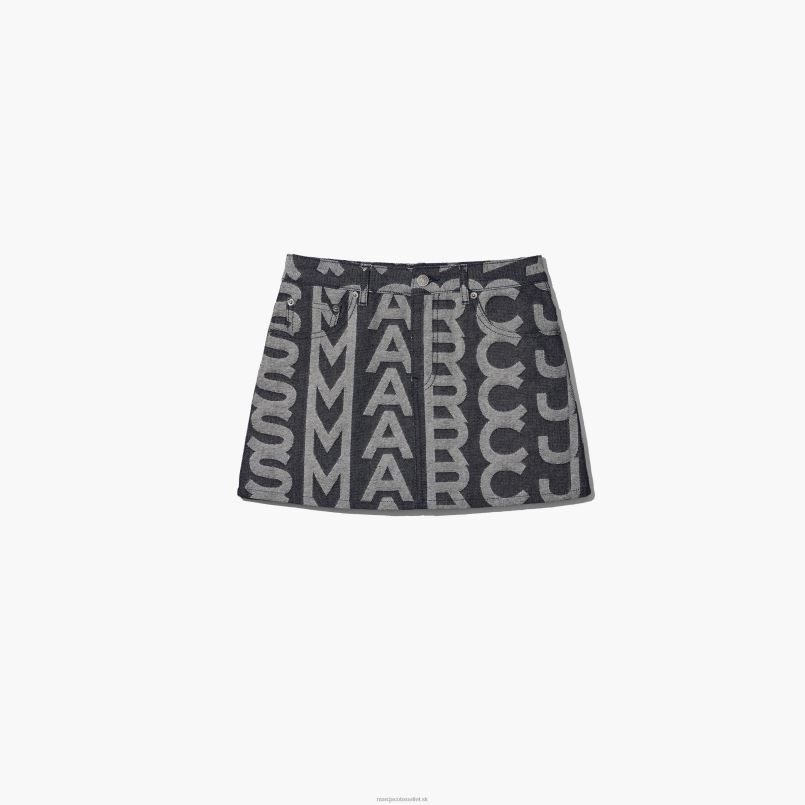 Marc Jacobs VBN8X509 džínsová minisukňa s monogramom
