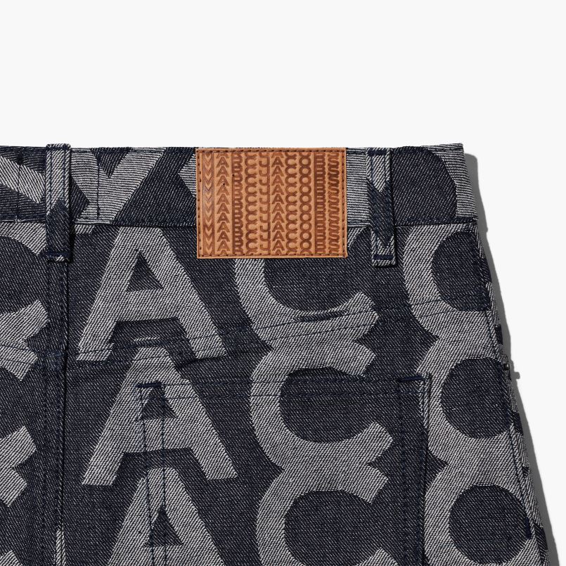 Marc Jacobs VBN8X509 džínsová minisukňa s monogramom