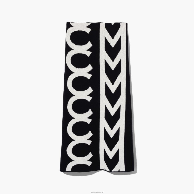 Marc Jacobs VBN8X520 monogramová pletená rúrková sukňa