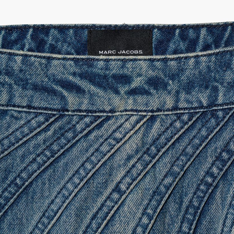 Marc Jacobs VBN8X537 vlnená džínsová sukňa