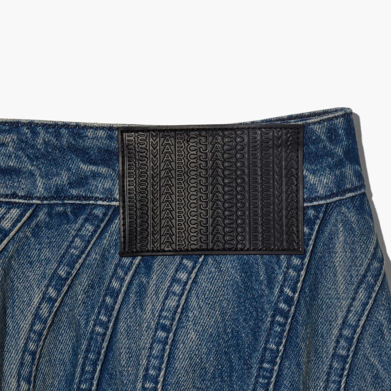 Marc Jacobs VBN8X537 vlnená džínsová sukňa