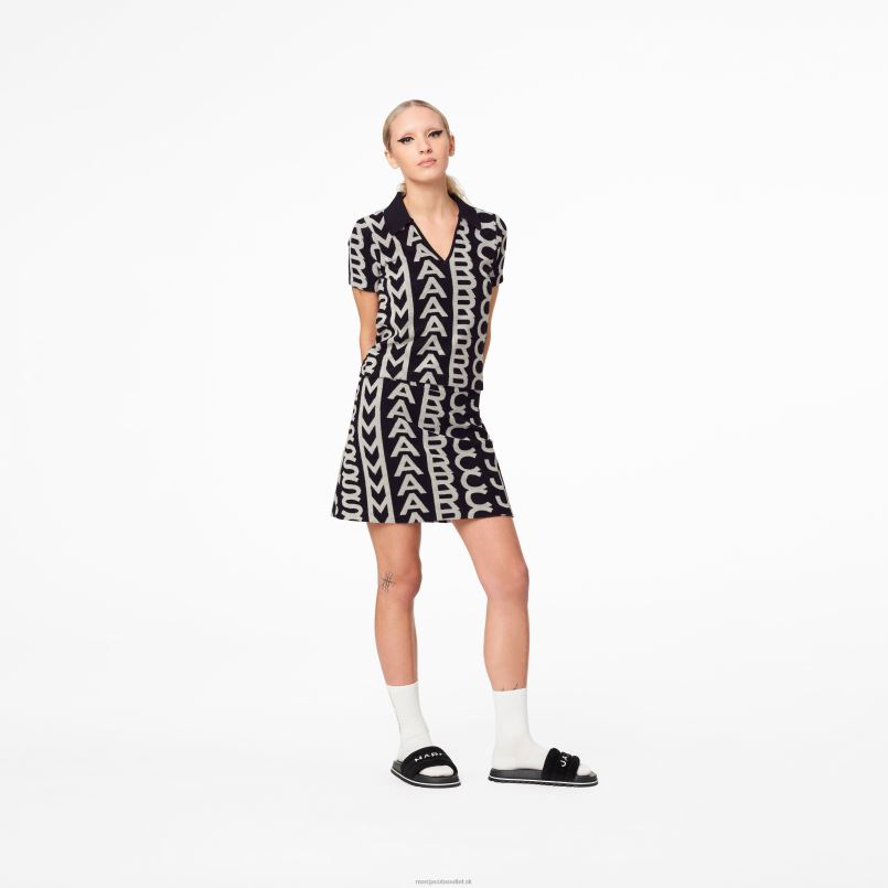 Marc Jacobs VBN8X539 froté sukňa s monogramom