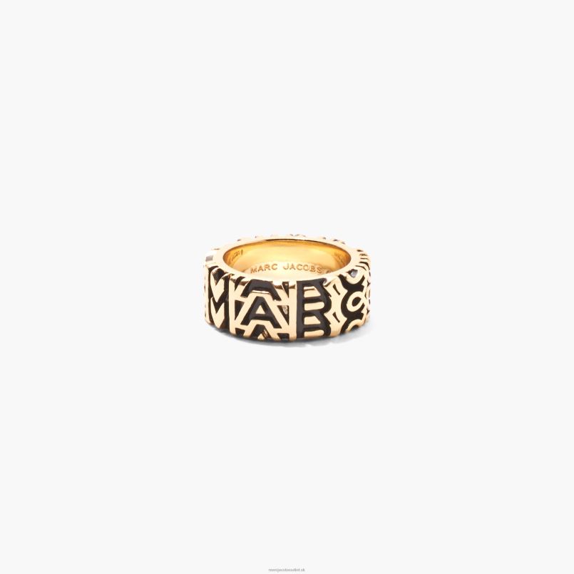 Marc Jacobs VBN8X458 prsteň s vyrytým monogramom