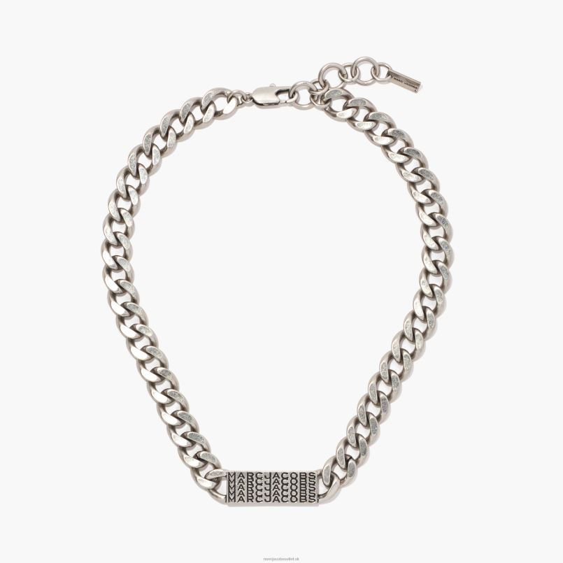 Marc Jacobs VBN8X418 monogram čiarového kódu id retiazkový náhrdelník