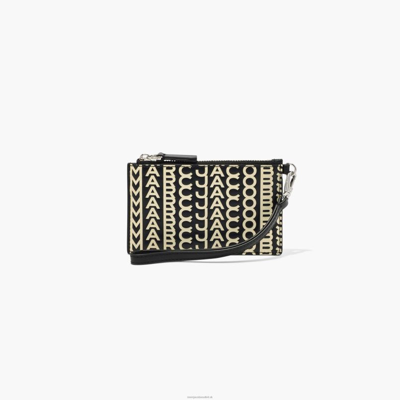 Marc Jacobs VBN8X306 kožené zápästie na zips s monogramom