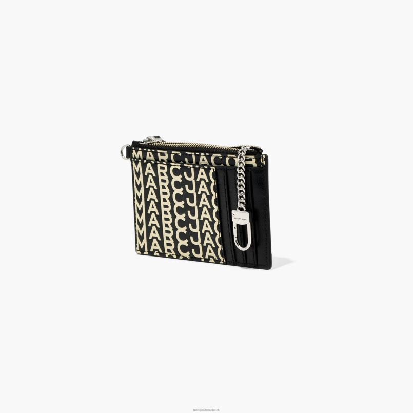 Marc Jacobs VBN8X306 kožené zápästie na zips s monogramom
