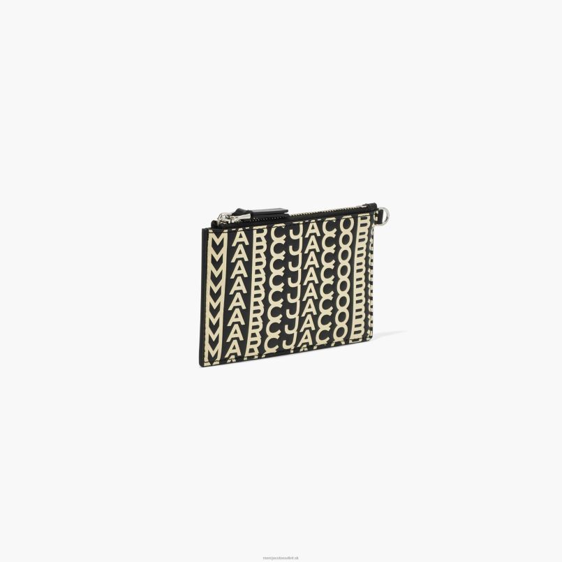 Marc Jacobs VBN8X306 kožené zápästie na zips s monogramom