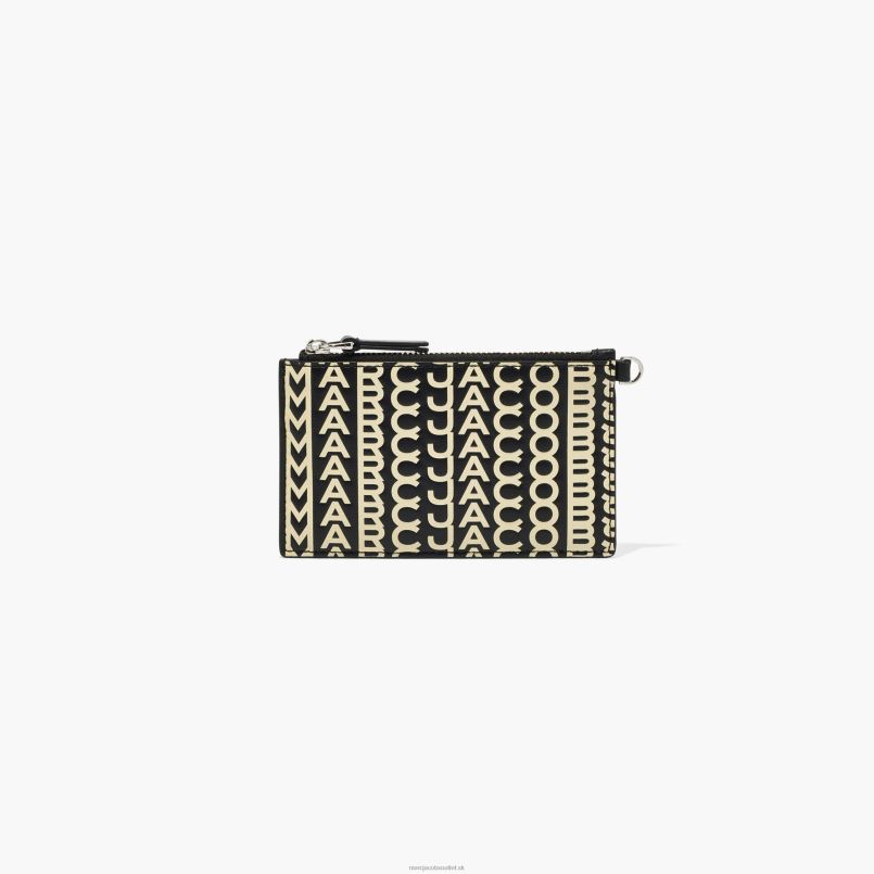 Marc Jacobs VBN8X306 kožené zápästie na zips s monogramom