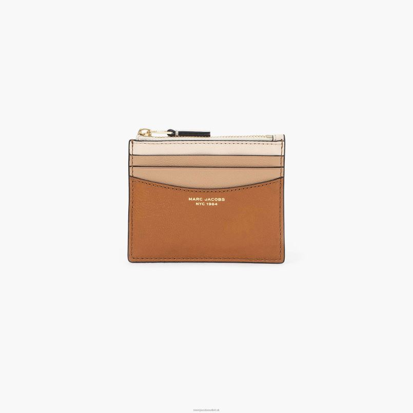 Marc Jacobs VBN8X329 tenké puzdro na karty so zipsom z 84 farebných blokov