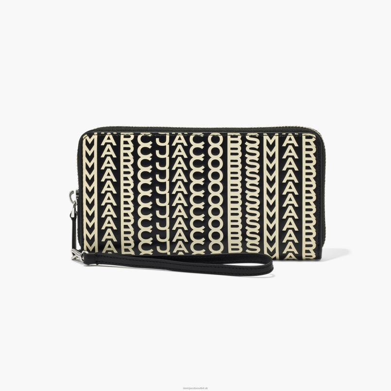 Marc Jacobs VBN8X247 kožená kontinentálna náramková peňaženka s monogramom