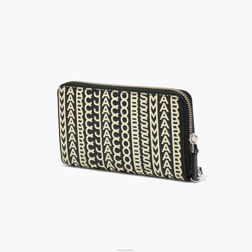 Marc Jacobs VBN8X247 kožená kontinentálna náramková peňaženka s monogramom