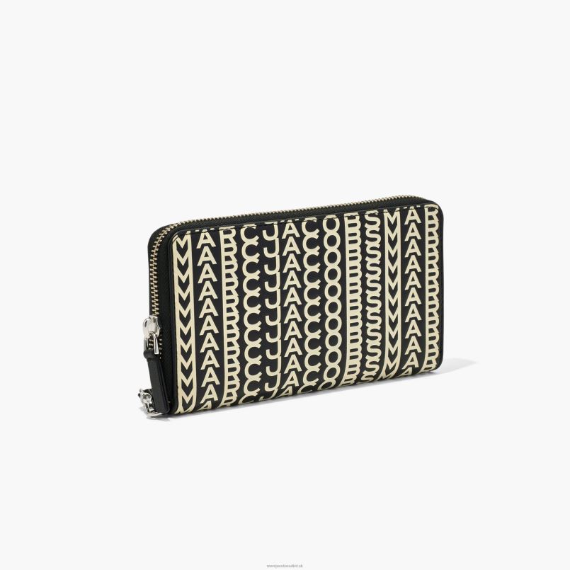 Marc Jacobs VBN8X247 kožená kontinentálna náramková peňaženka s monogramom
