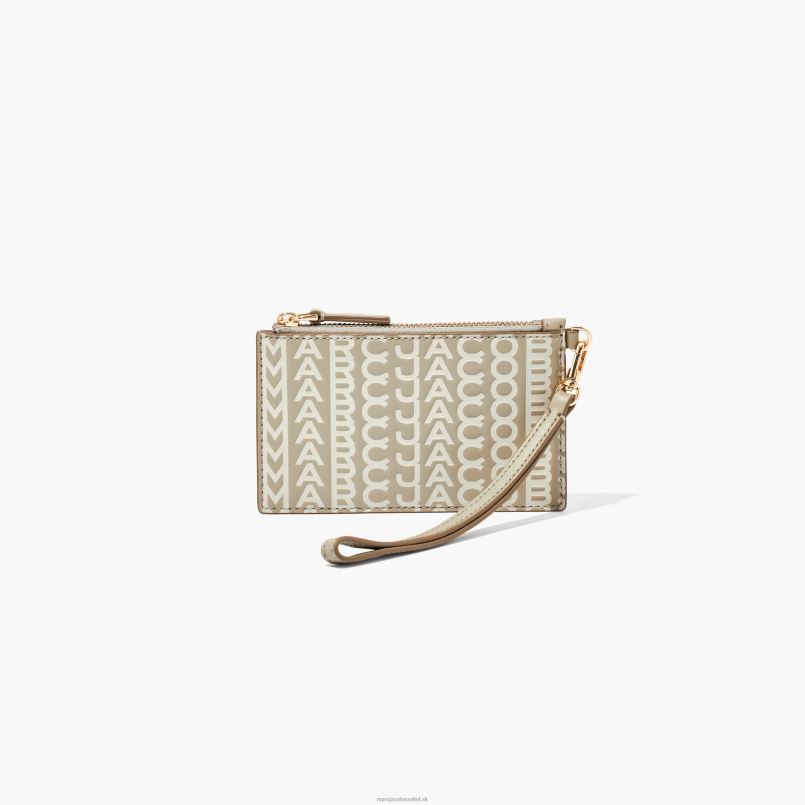 Marc Jacobs VBN8X269 kožené zápästie na zips s monogramom