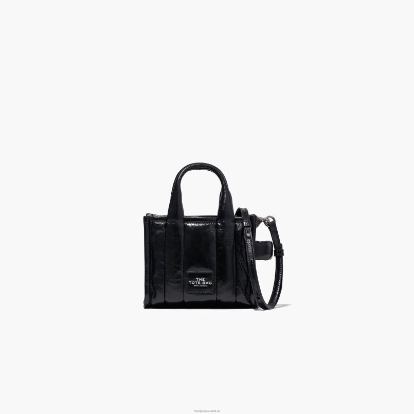 Marc Jacobs VBN8X115 lesklá zvrásnená mikro kabelka