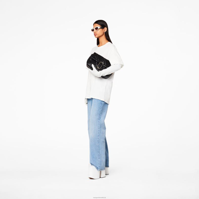 Marc Jacobs VBN8X213 prešívaná kožená veľká taška cez rameno