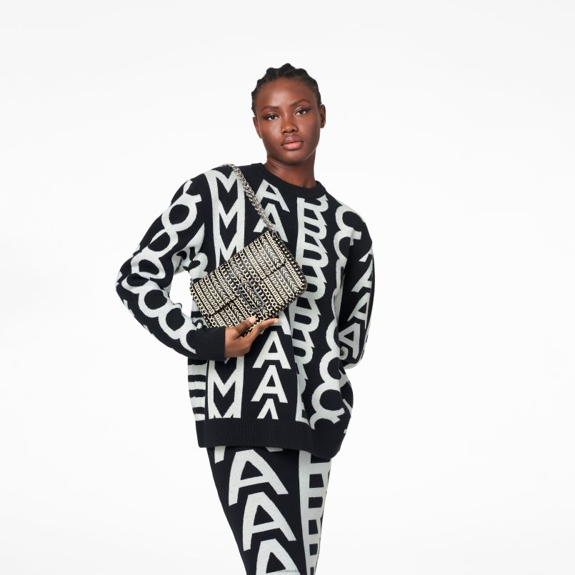 Marc Jacobs VBN8X217 kožená taška cez rameno s monogramom